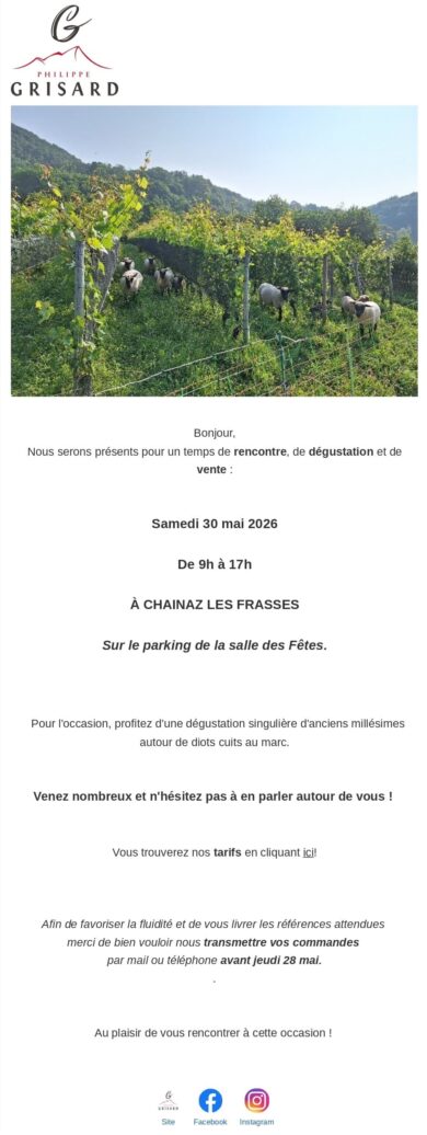 Dégustation vente de vins à Chainaz-les-Frasses